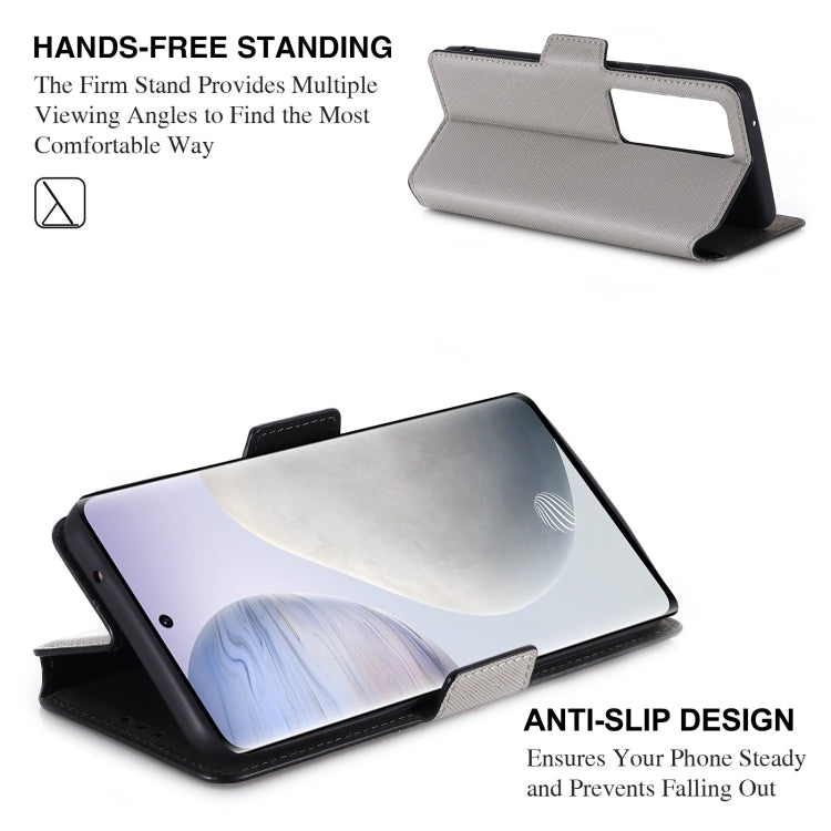 For vivo X60 Pro+ 5G MUXMA MX115 Cross Texture Oil Edge Flip Leather Phone Case