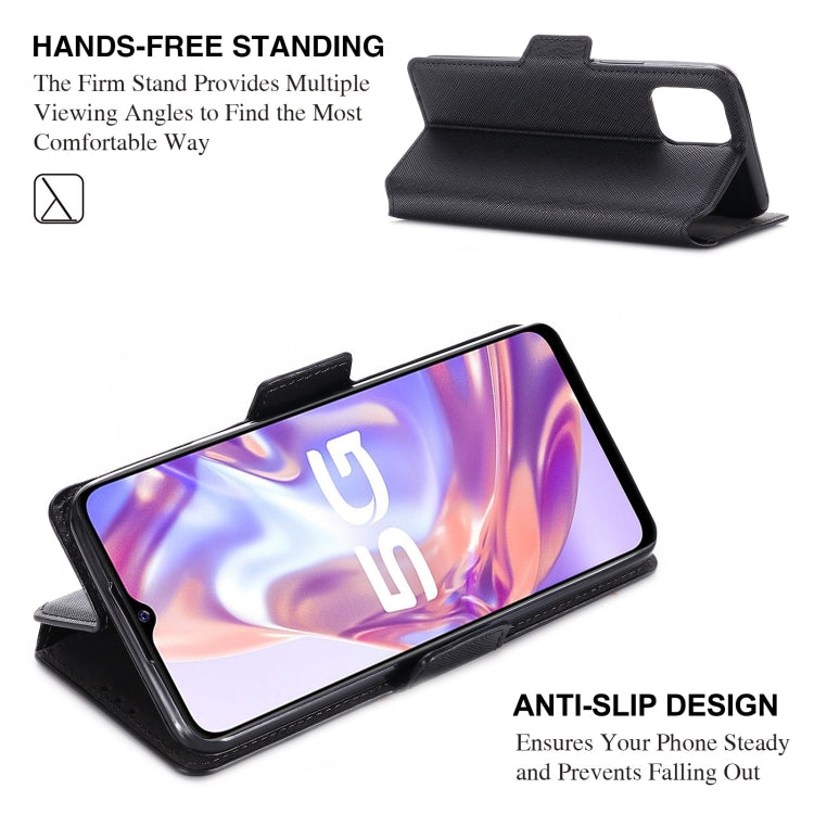 For vivo Y31s / Y52s / iQOO U3 5G MUXMA MX115 Cross Texture Oil Edge Flip Leather Phone Case