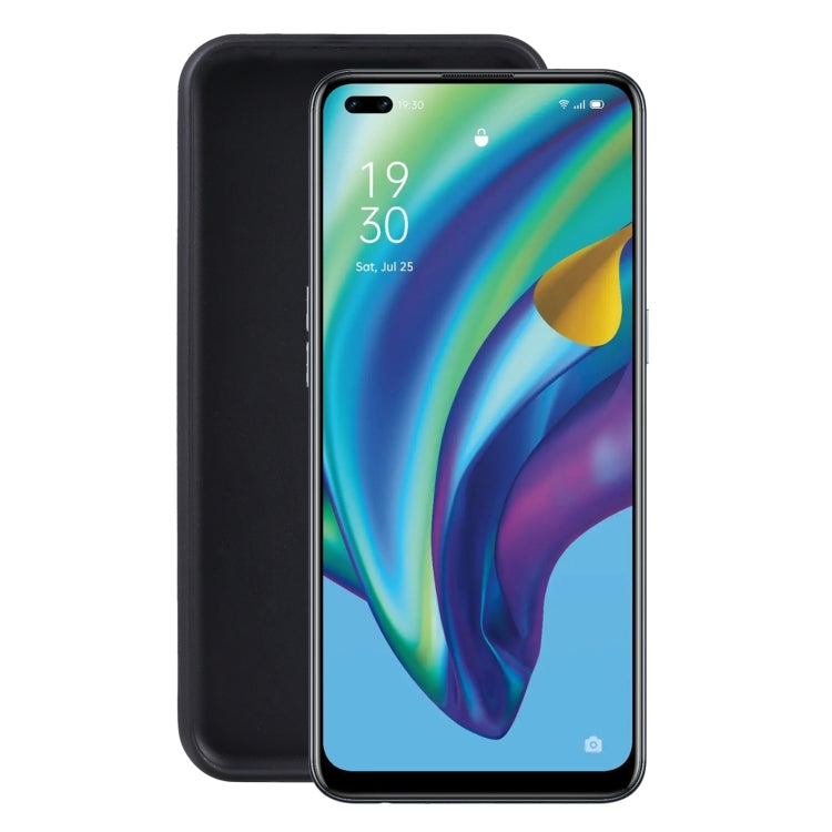 For OPPO Reno4 F TPU Phone Case(Black)