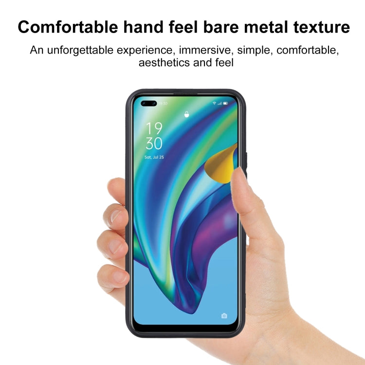 For OPPO Reno4 F TPU Phone Case(Black)