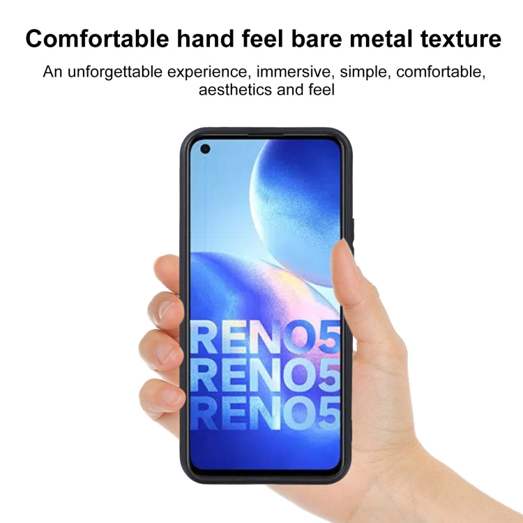For OPPO Reno5 4G TPU Phone Case(Black)