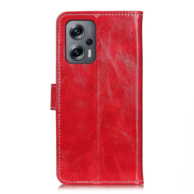 For Xiaomi Redmi Note 11T Pro 5G / Note 11T Pro+ 5G China / Poco X4 GT 5G Retro Crazy Horse Texture Leather Phone Case