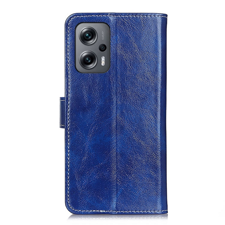 For Xiaomi Redmi Note 11T Pro 5G / Note 11T Pro+ 5G China / Poco X4 GT 5G Retro Crazy Horse Texture Leather Phone Case