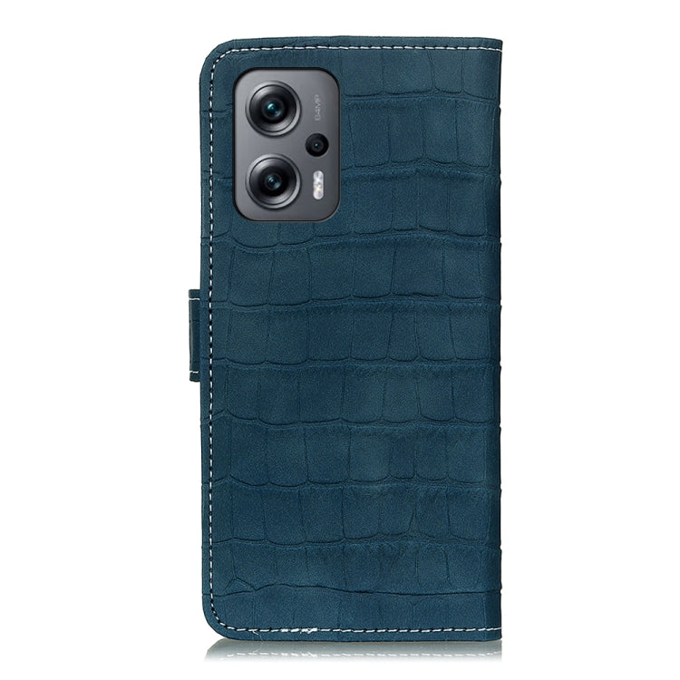 For Xiaomi Redmi Note 11T Pro 5G / Note 11T Pro+ 5G China / Poco X4 GT 5G Crocodile Texture Leather Phone Case