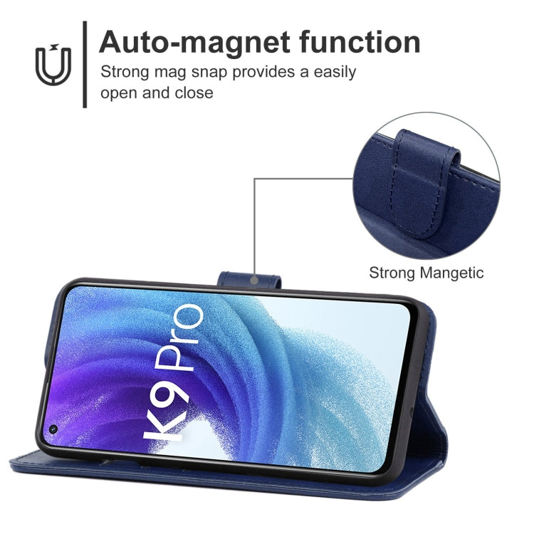 For OPPO K9 Pro 5G Leather Phone Case