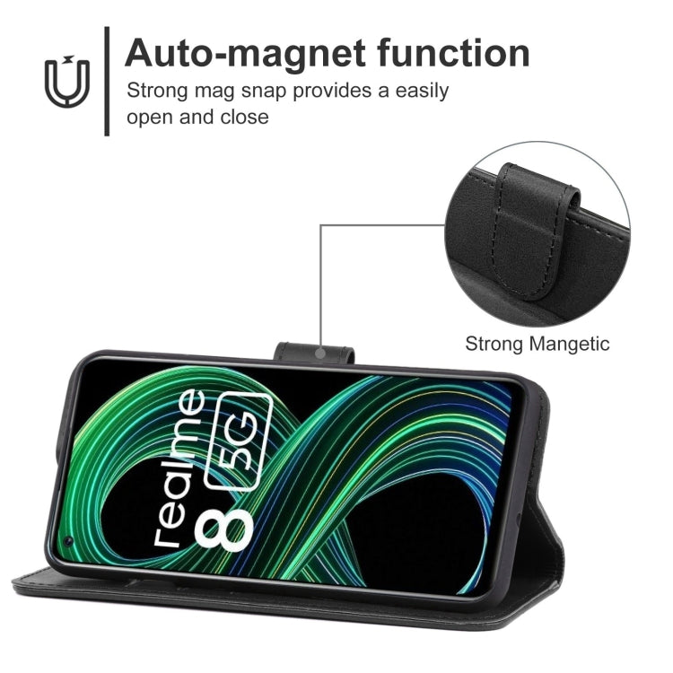 For OPPO Realme 8 5G Leather Phone Case