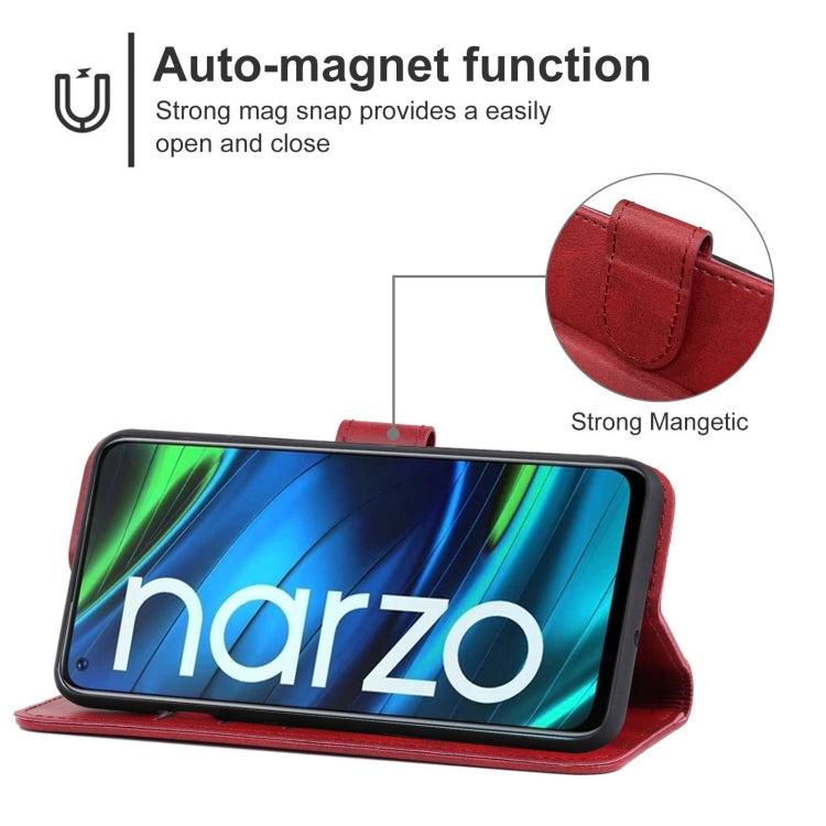 For OPPO Realme Narzo 30 5G Leather Phone Case