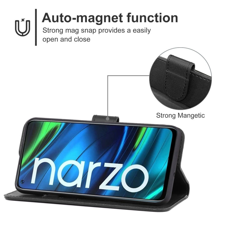 For OPPO Realme Narzo 30 5G Leather Phone Case