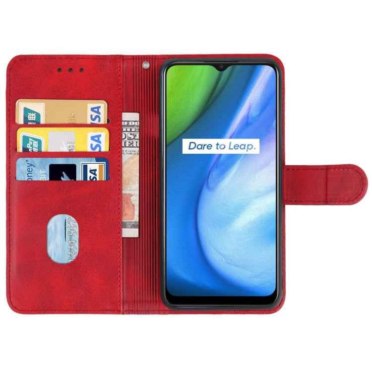 For OPPO Realme Q2i Leather Phone Case