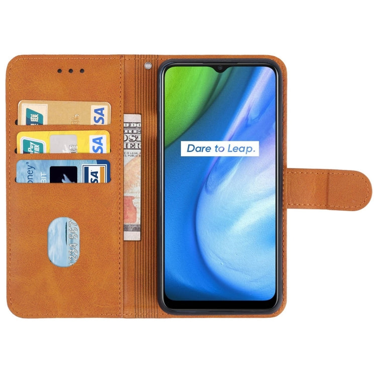 For OPPO Realme Q2i Leather Phone Case