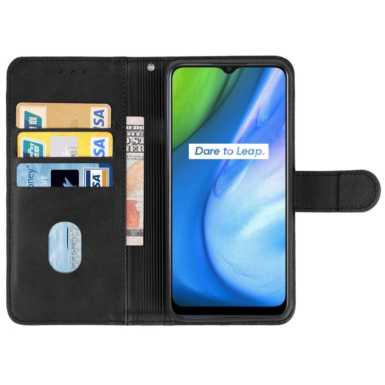 For OPPO Realme Q2i Leather Phone Case