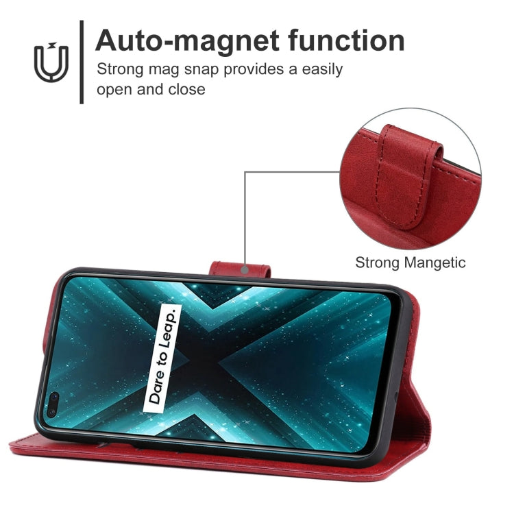 For OPPO Realme X3 Leather Phone Case