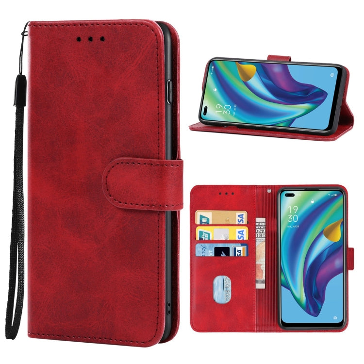 For OPPO Reno4 F Leather Phone Case