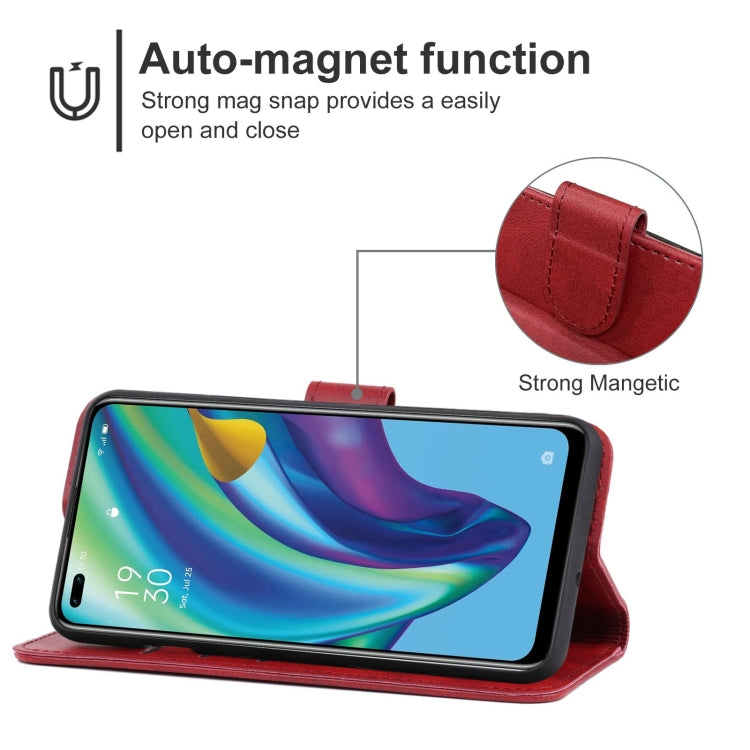 For OPPO Reno4 F Leather Phone Case