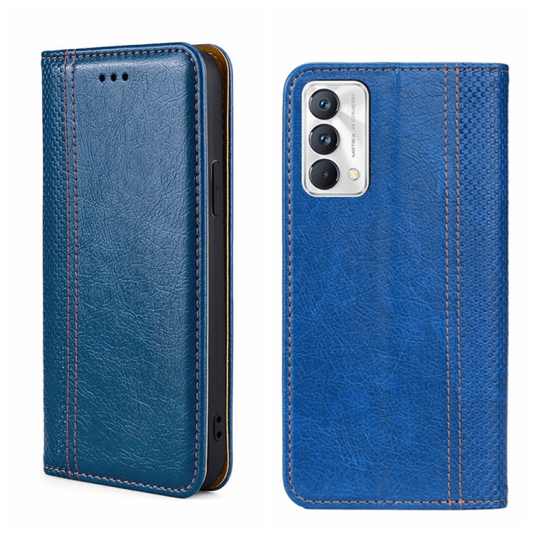 For OPPO Realme GT Master/Q3 Pro Carnival Grid Texture Magnetic Flip Leather Phone Case