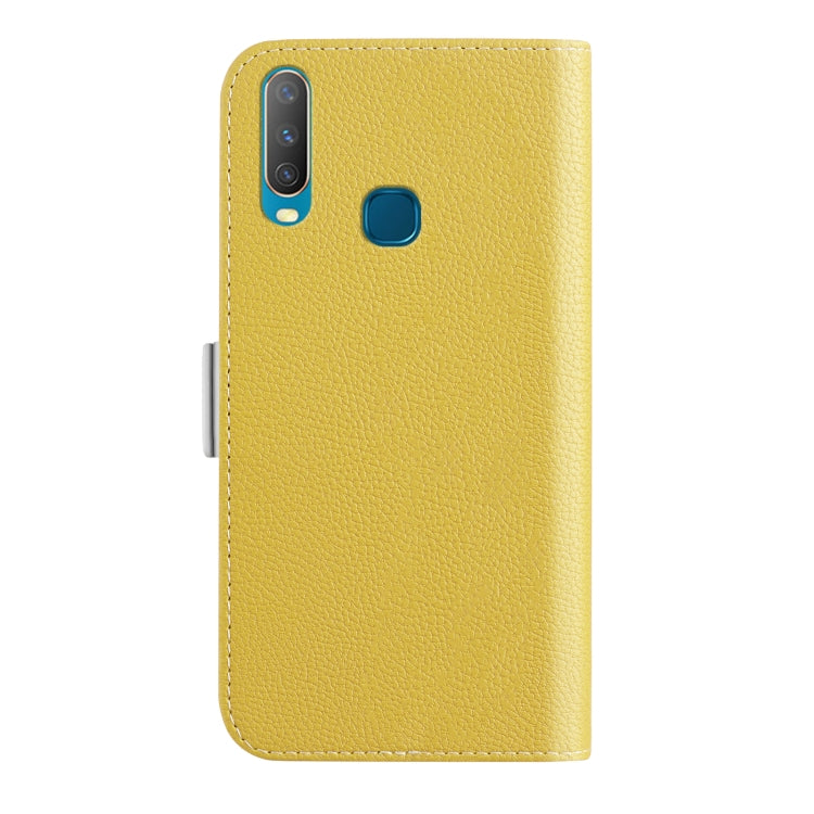 For vivo Y17 Candy Color Litchi Texture Leather Phone Case