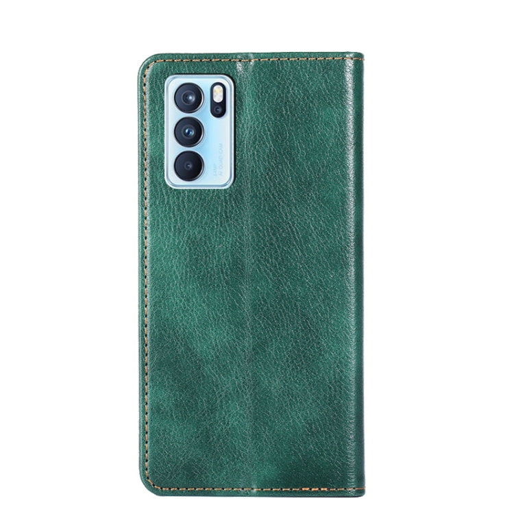 For OPPO Reno6 Pro 5G Gloss Oil Solid Color Magnetic Leather Phone Case