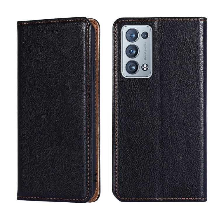 For OPPO Reno6 Pro Plus 5G Gloss Oil Solid Color Magnetic Leather Phone Case