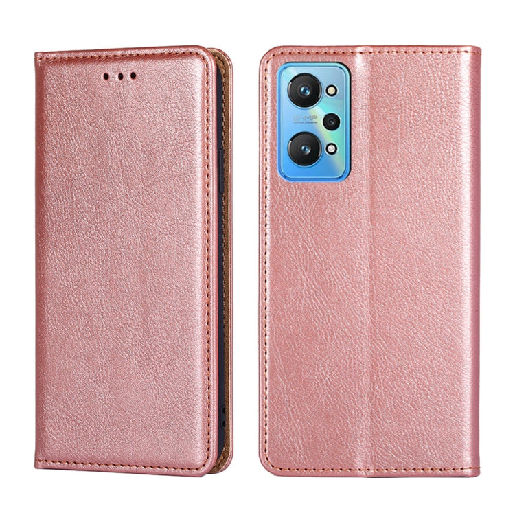 For OPPO Realme GT Neo2 5G Gloss Oil Solid Color Magnetic Leather Phone Case