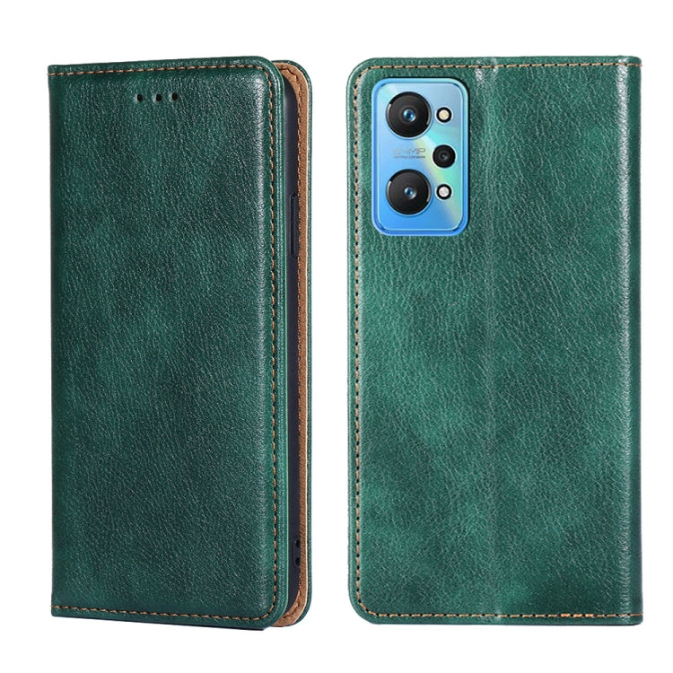 For OPPO Realme GT Neo2 5G Gloss Oil Solid Color Magnetic Leather Phone Case