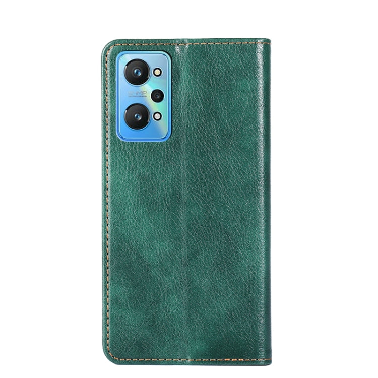 For OPPO Realme GT Neo2 5G Gloss Oil Solid Color Magnetic Leather Phone Case