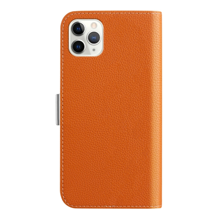 For iPhone 11 Pro Candy Color Litchi Texture Leather Phone Case