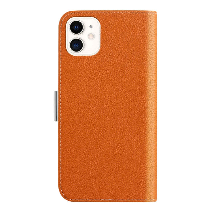 For iPhone 11 Candy Color Litchi Texture Leather Phone Case