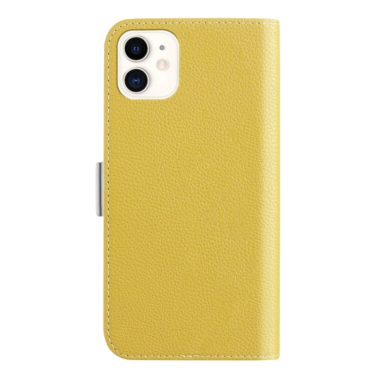 For iPhone 11 Candy Color Litchi Texture Leather Phone Case