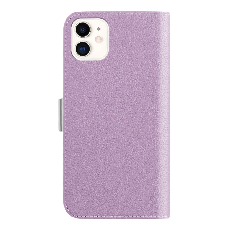 For iPhone 11 Candy Color Litchi Texture Leather Phone Case