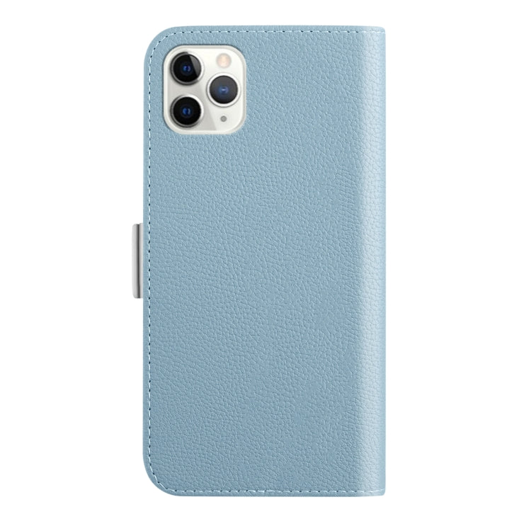 For iPhone 11 Pro Max Candy Color Litchi Texture Leather Phone Case