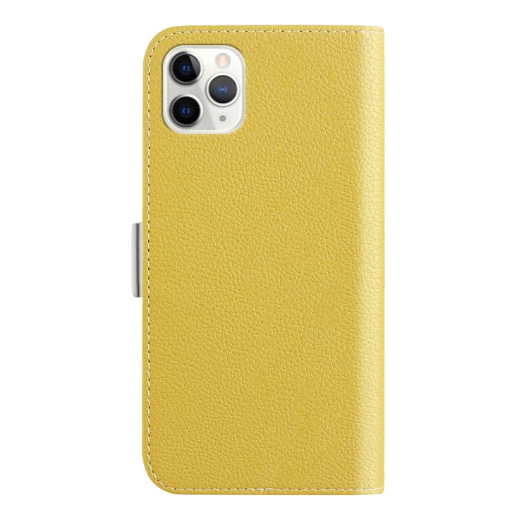 For iPhone 11 Pro Max Candy Color Litchi Texture Leather Phone Case