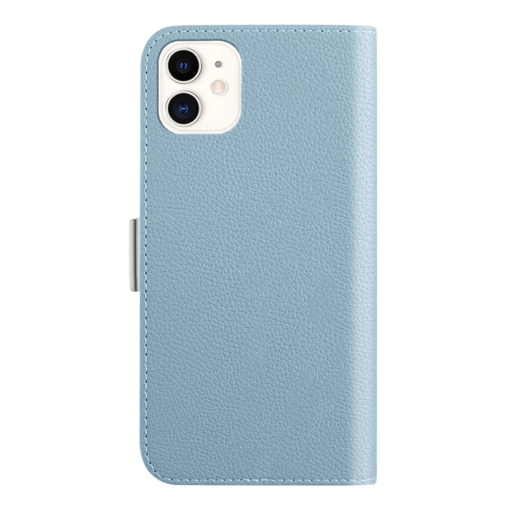 For iPhone 12 mini Candy Color Litchi Texture Leather Phone Case