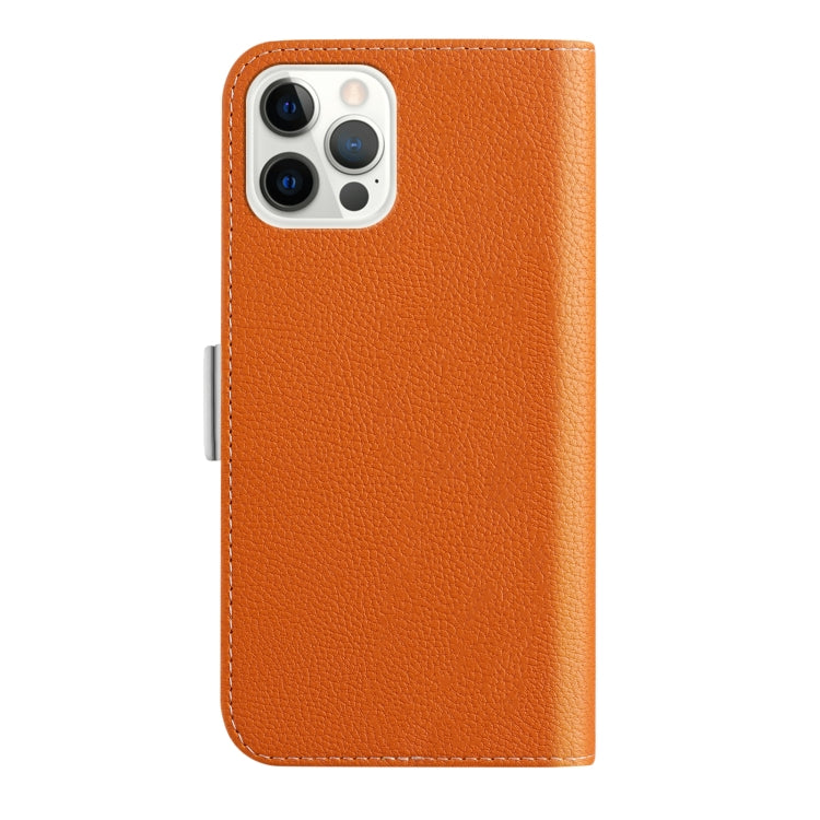 For iPhone 13 Pro Candy Color Litchi Texture Leather Phone Case