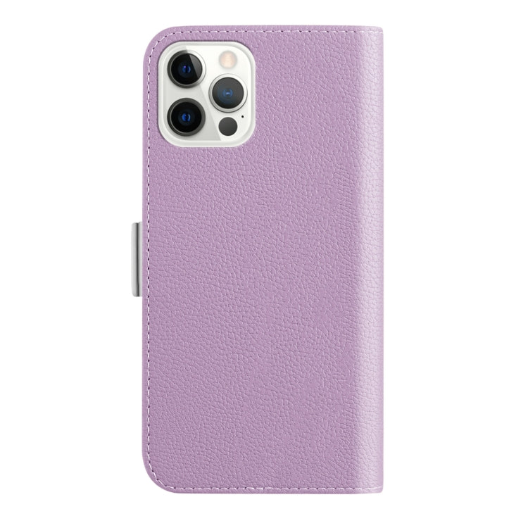 For iPhone 14 Pro Candy Color Litchi Texture Leather Phone Case
