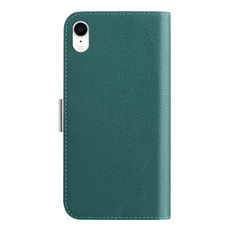 For iPhone XR Candy Color Litchi Texture Leather Phone Case