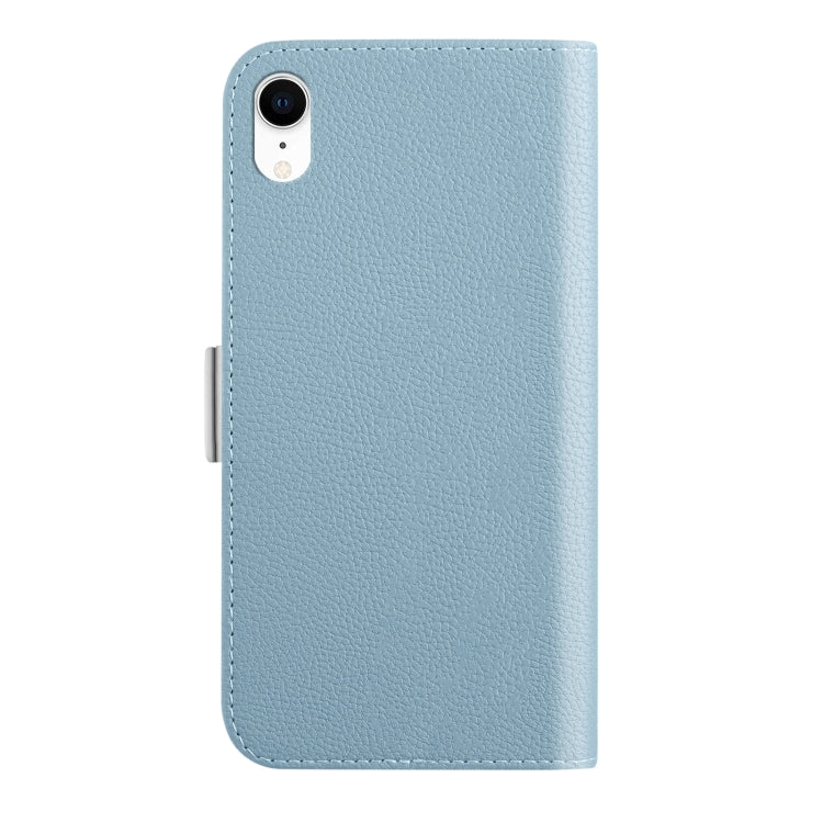 For iPhone XR Candy Color Litchi Texture Leather Phone Case