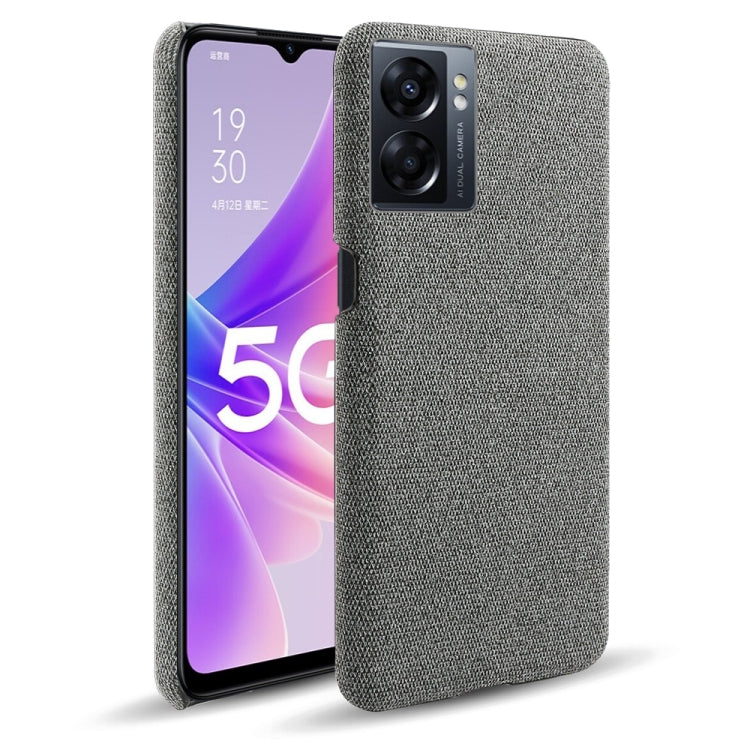 For OPPO A57 5G Cloth Coated Hard Plastic Phone Case