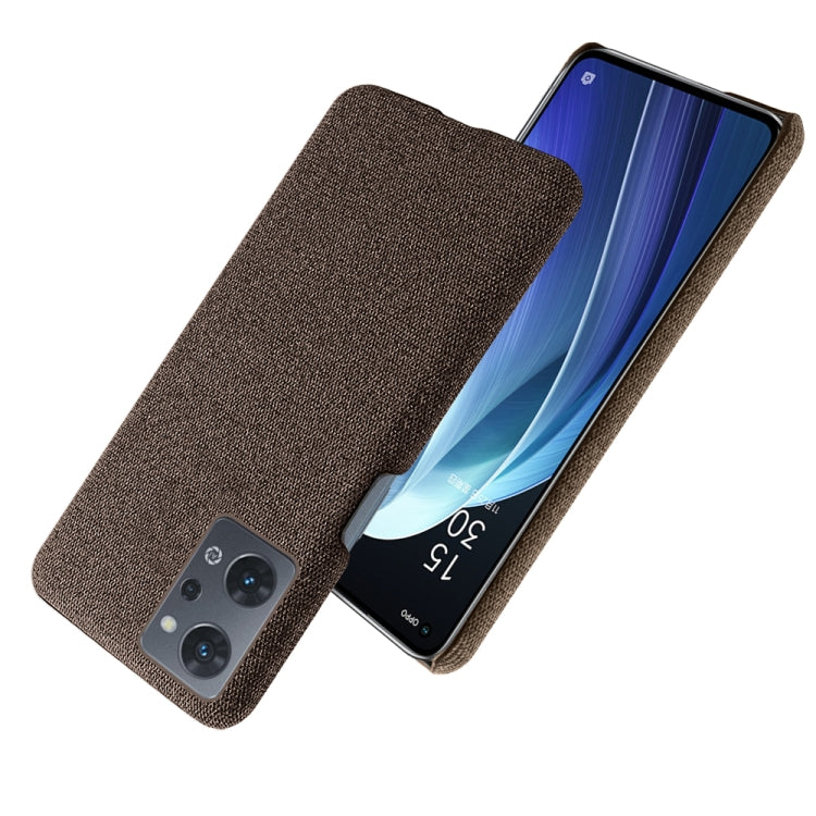 For OPPO Reno7 A Cloth Coated Hard Plastic Phone Case