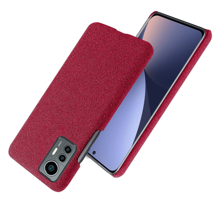 For Xiaomi 12 Lite Eurasian Cloth Coated Hard Plastic Phone Case