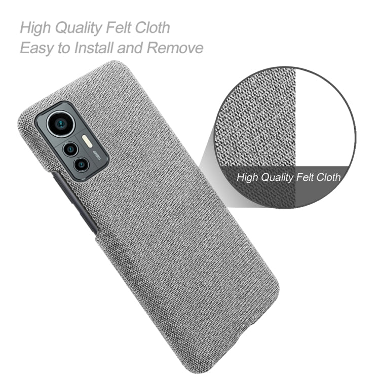 For Xiaomi 12 Lite Eurasian Cloth Coated Hard Plastic Phone Case