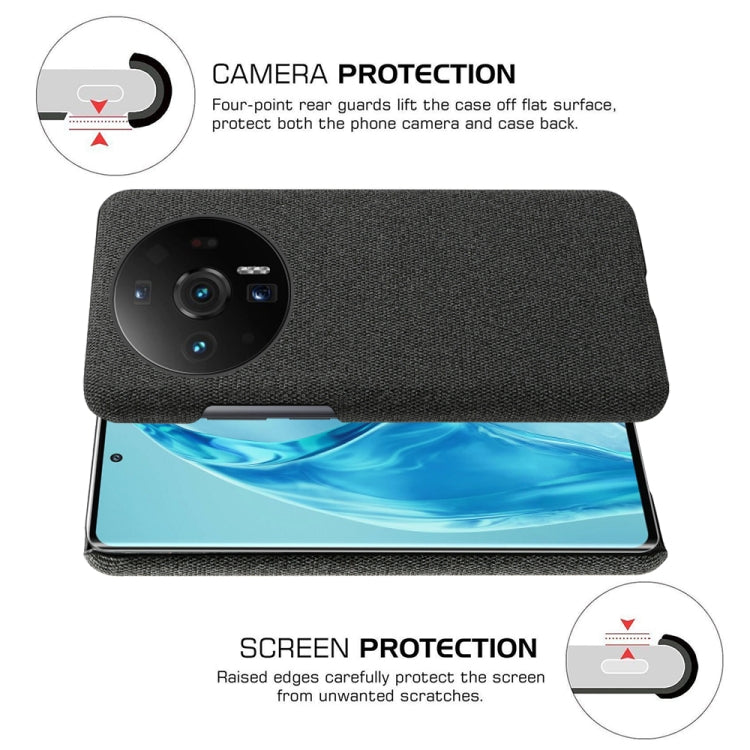 For Xiaomi 12S Ultra Cloth Coated Hard Plastic Phone Case