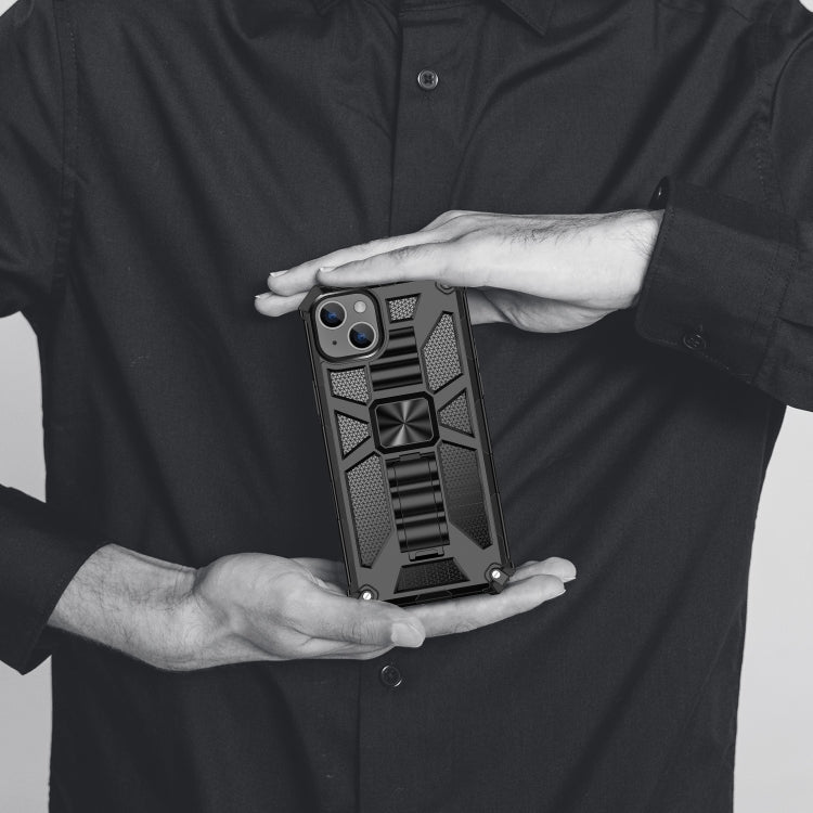 For iPhone 14 Armor Shockproof TPU + PC Magnetic Protective Phone Case with Holder