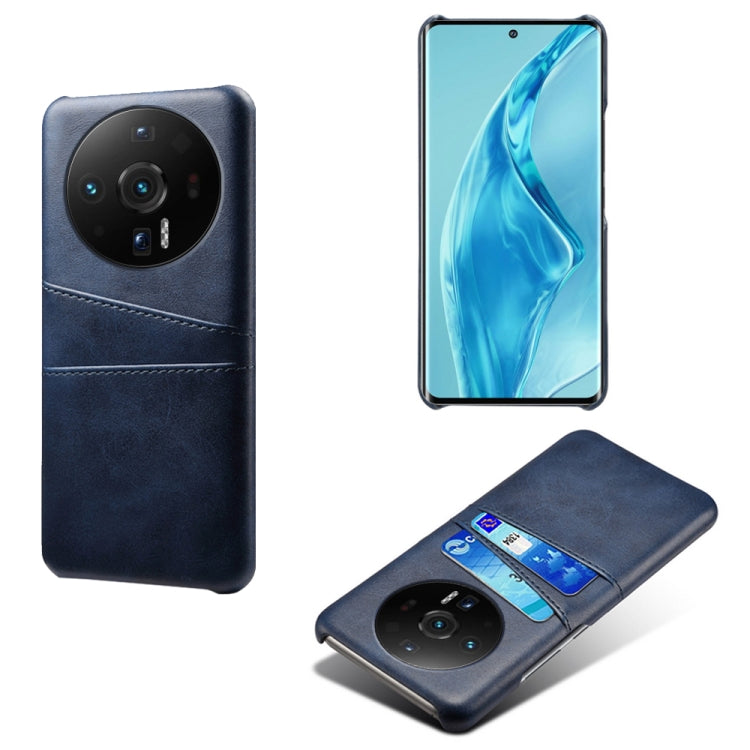 For Xiaomi 12S Ultra Dual Card Slots Calf Texture PC Leather Phone Case