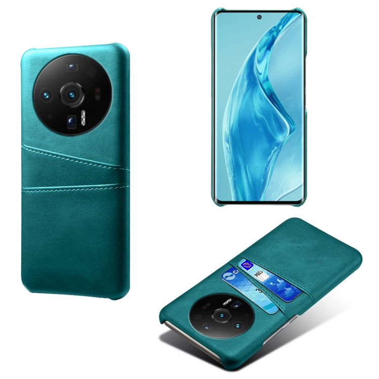 For Xiaomi 12S Ultra Dual Card Slots Calf Texture PC Leather Phone Case