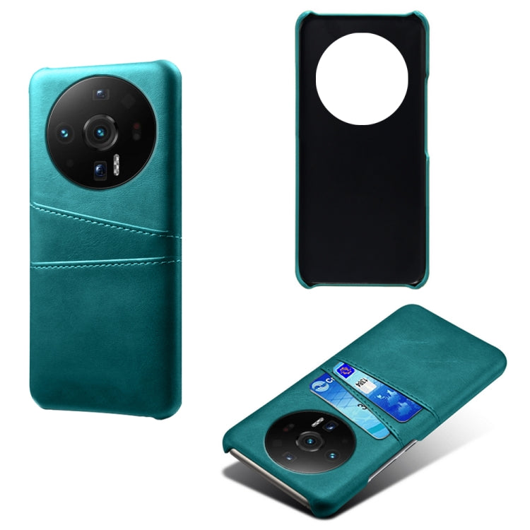 For Xiaomi 12S Ultra Dual Card Slots Calf Texture PC Leather Phone Case