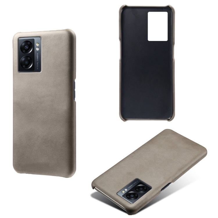 For OPPO A57 5G Calf Texture PC + PU Phone Case