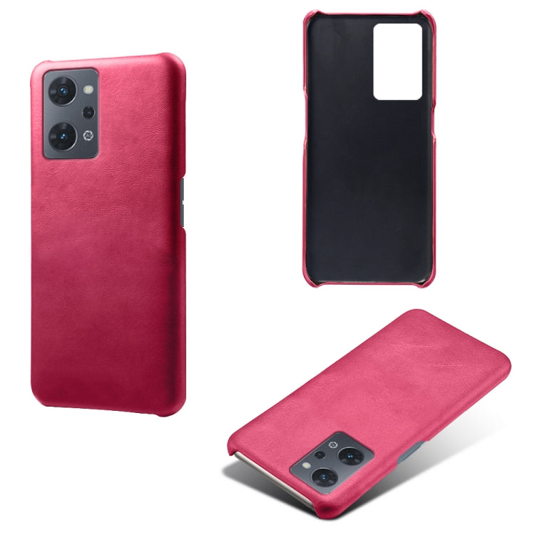 For OPPO Reno7 A Calf Texture PC + PU Phone Case