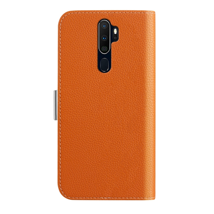 For OPPO A9 2020 Candy Color Litchi Texture Leather Phone Case