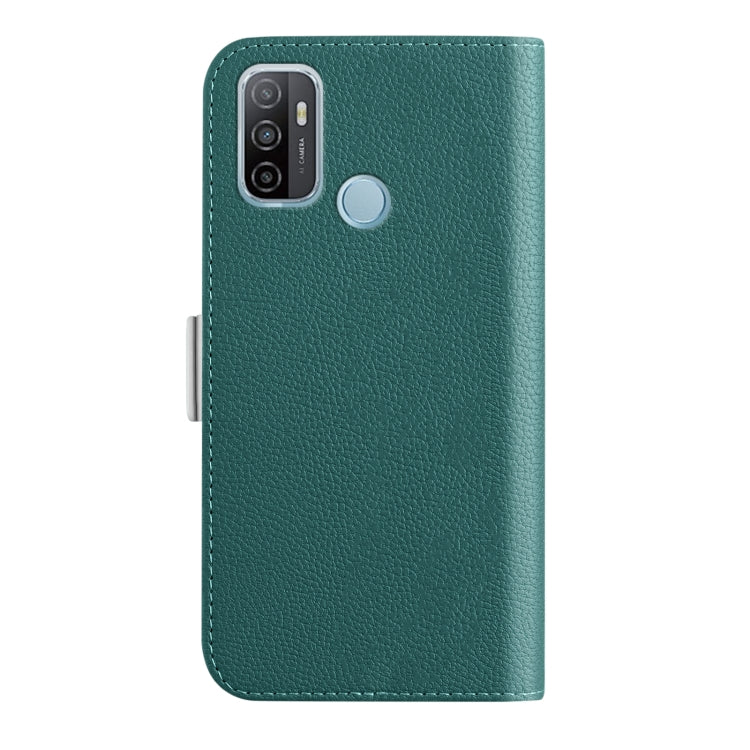 For OPPO A53s 4G Candy Color Litchi Texture Leather Phone Case