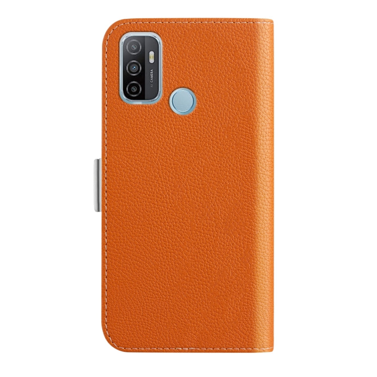 For OPPO A53s 4G Candy Color Litchi Texture Leather Phone Case